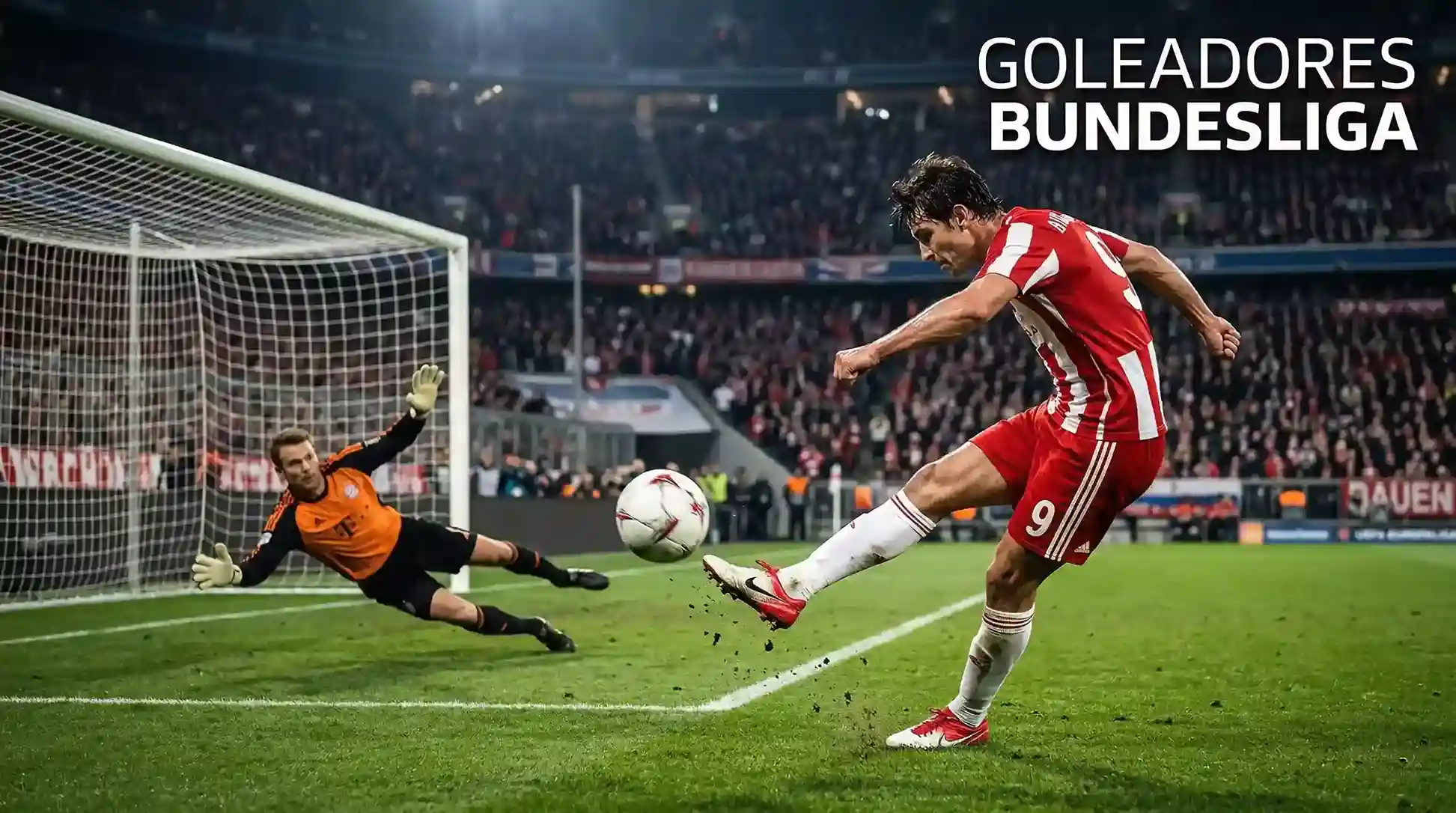 Apuestas a goleadores de la Bundesliga — delantero celebrando un gol